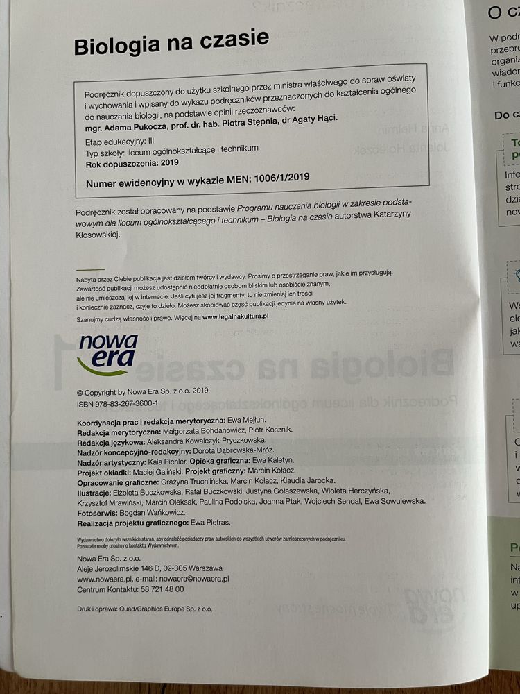 Biologia na czasie 1