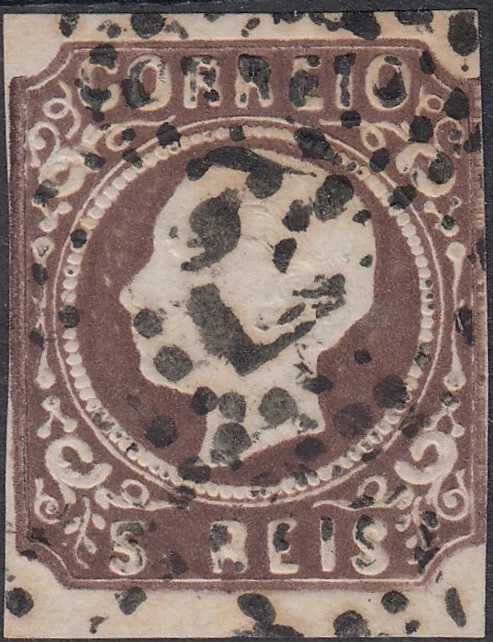 Selos Portugal 1892- D. Luís 5 reis Af. nº 14