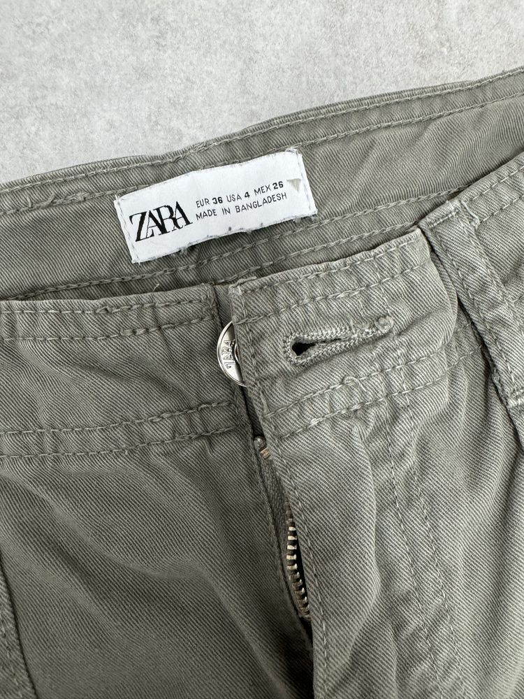 Spodnie cargo Zara 100% cotton