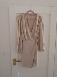 Sukienka beżowa elegancka Reserved XL