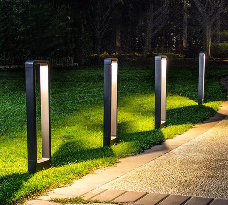 Lampa Ogrodowa LED 10W 3000K 80 cm IP65 Słupek Aluminiowy Do Betonu