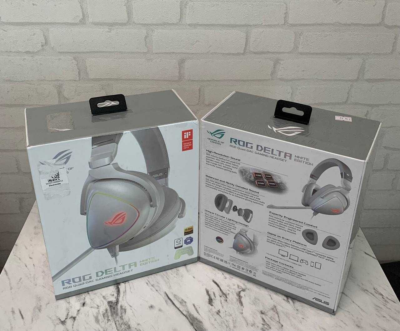 Навушники ASUS ROG Delta White Edition