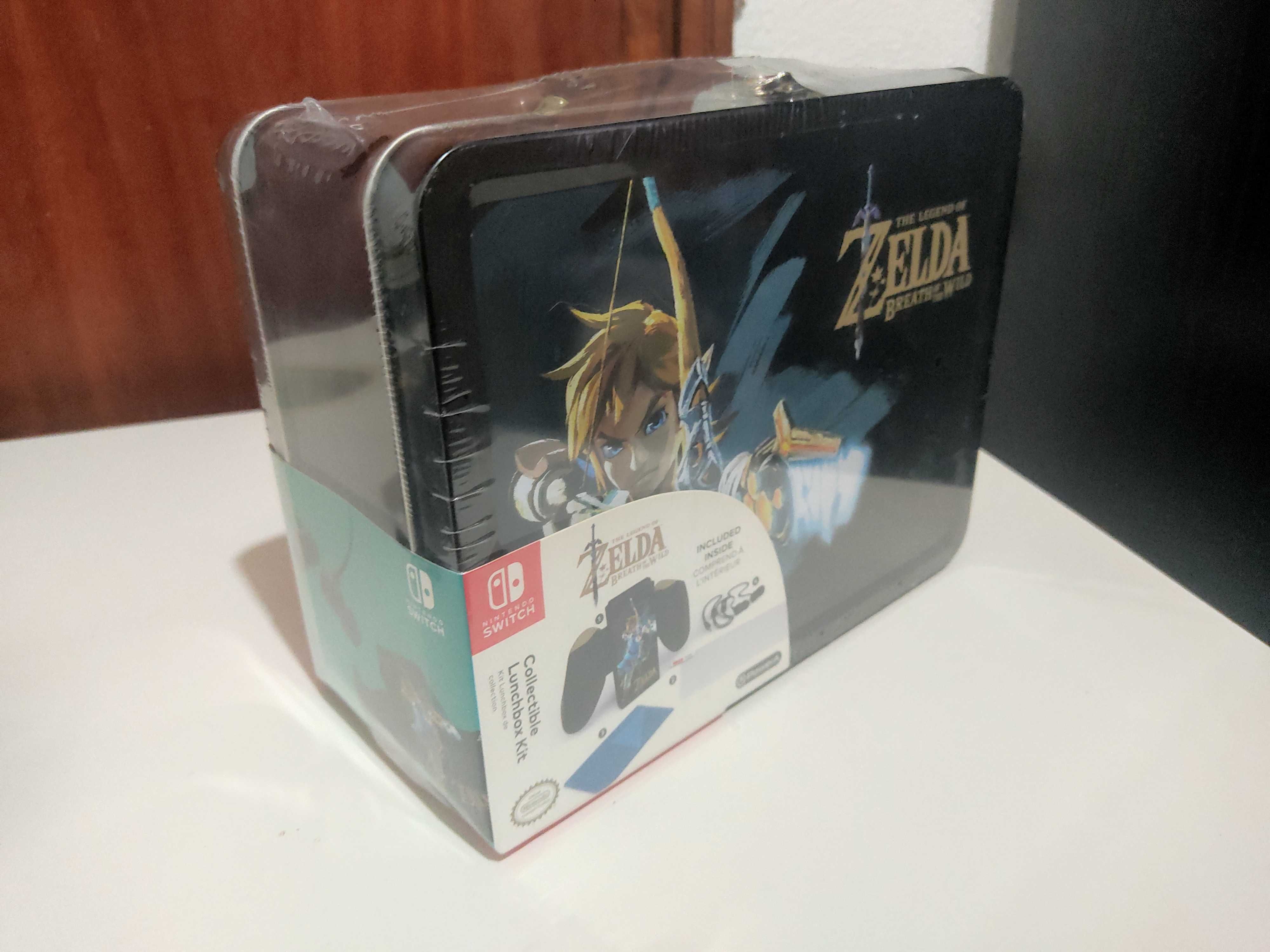 Comando Nintendo Switch Zelda + caixa Zelda + mapa