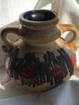 Wazon ceramiczny,fat lava, VEB Haldesleben,Germany,midcentury,vintage