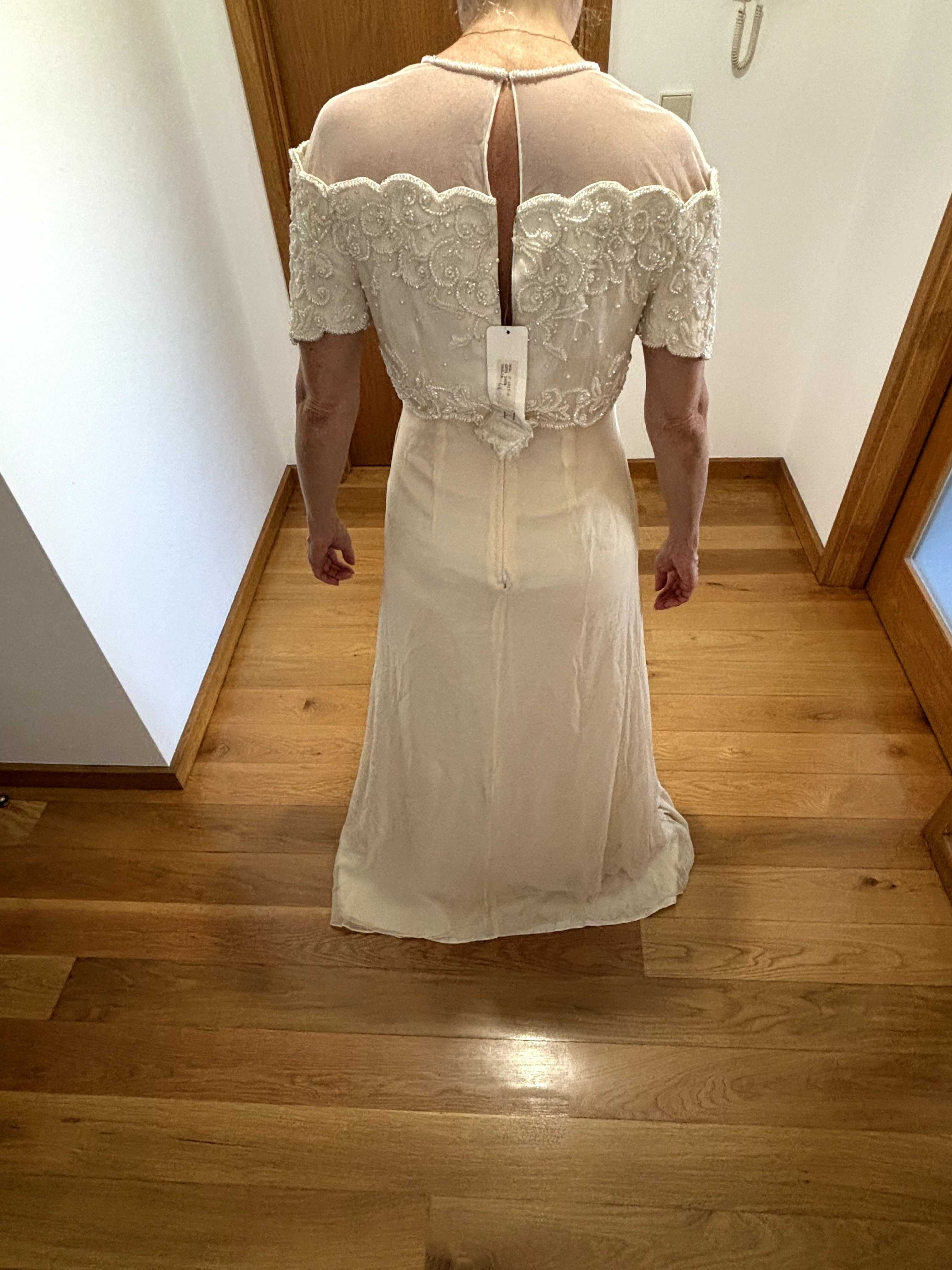 Vestido de noiva novo alta costura Made in Italy