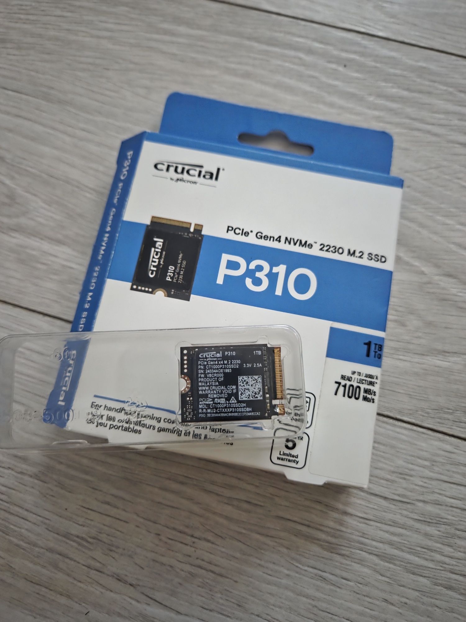Dysk SSD Crucial P310 1TB M.2 2230 PCI