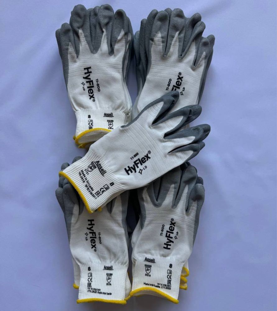 Робочі рукавиці HyFlex 11-800, розмiр 10 (XL), 9, 8, 7, 6|Перчатки XXL