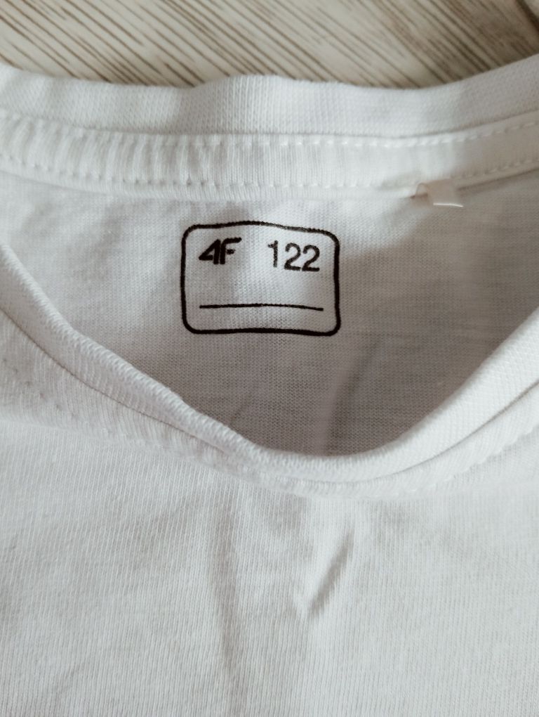 Biały t shirt koszulka na wf 4F 122