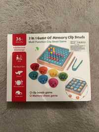 2 in 1 game memory clip beads multi function drewniana sensoryczna gra