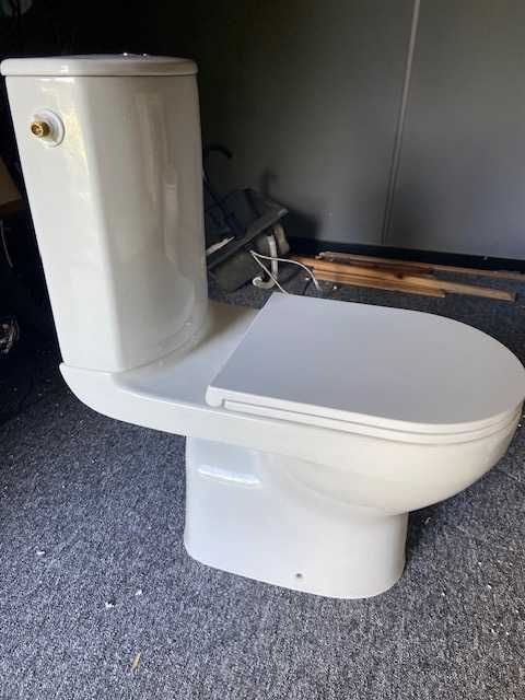 WC ze spłuczką kompakt białe używane, odbiór Szklarska Poręba