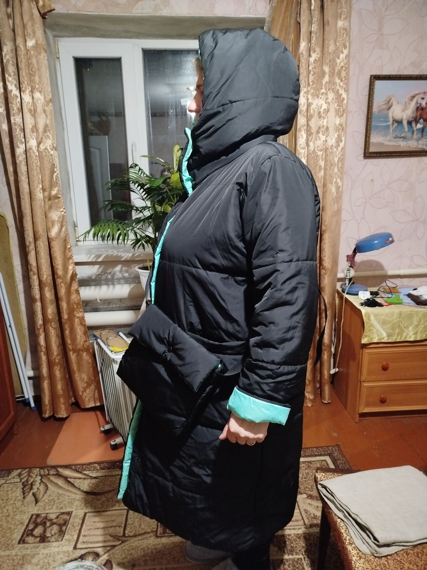Зимний двусторонний пуховик