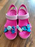 Crocs c13 30 31 sandały gumowe do wody basen plaża przypinki Stitch