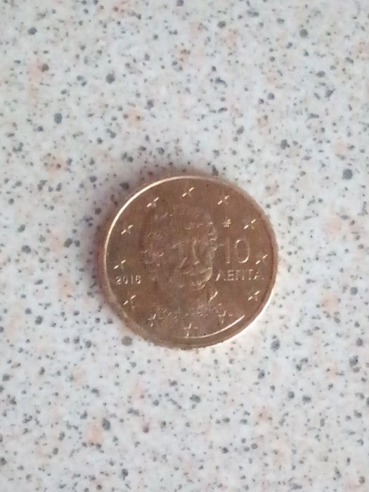 Монета 10 Euro Cent Греция 2016 г.