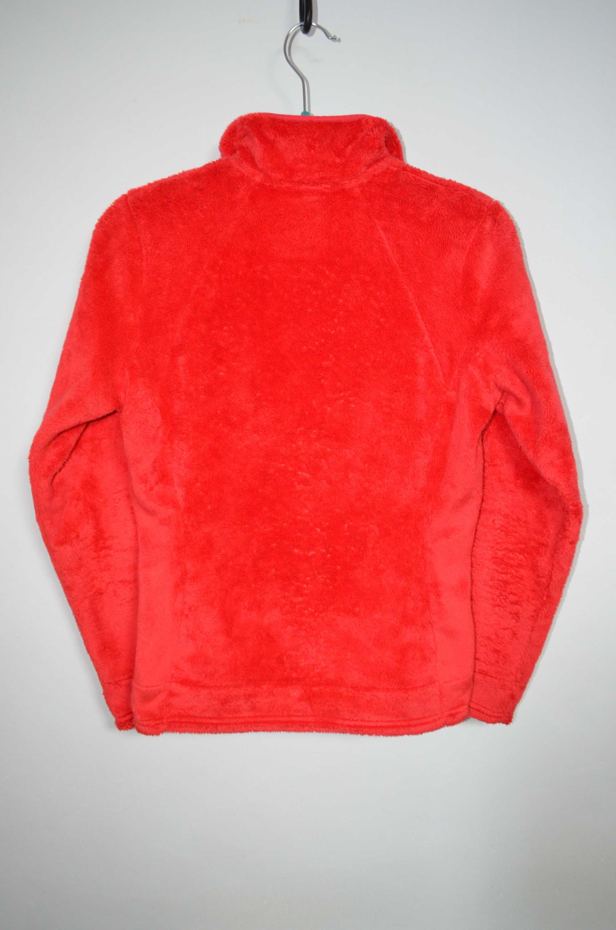 The North Face Fluffy Fleece Women Pullover Jacket Size S Red Rare