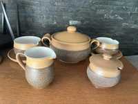 Ceramiczny serwis zestaw do podania zupy Denby England