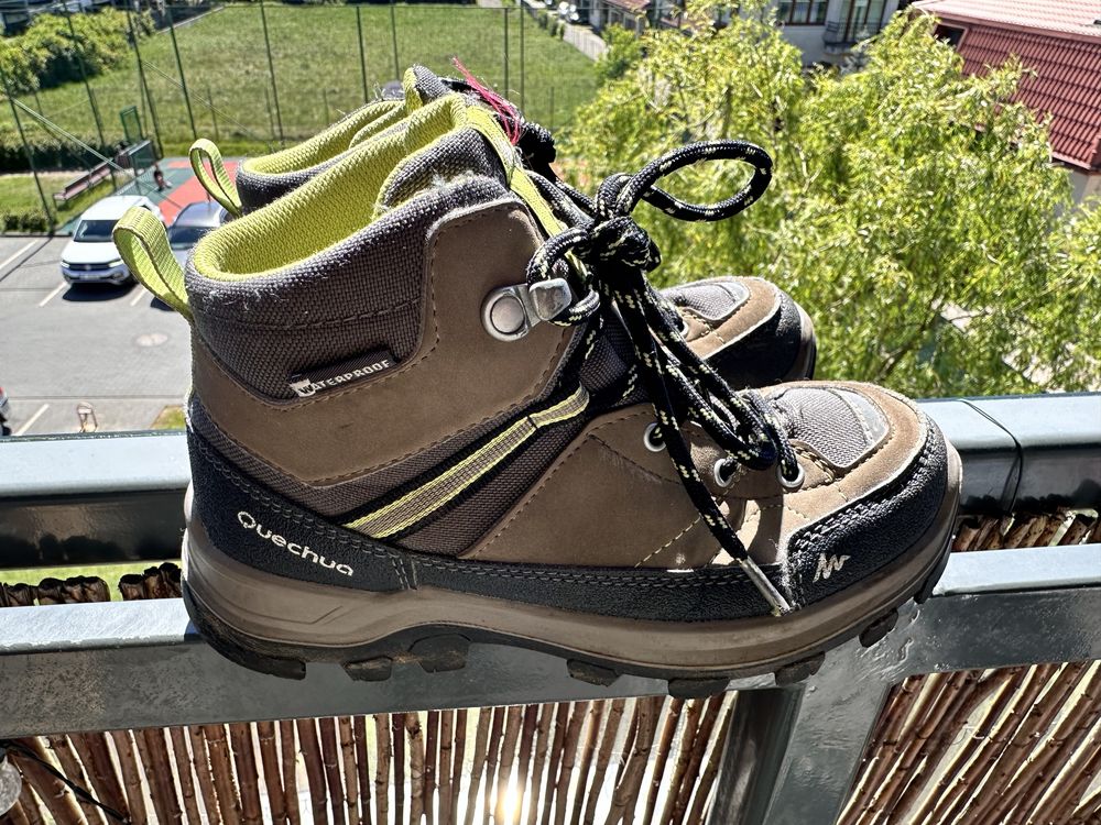 Buty trakingowe quechua waterproof wysokie 32