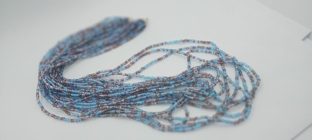 Colar de Missangas com Fecho de Prata