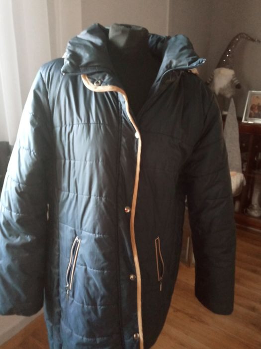 Kurtka 44 zimowa granat pikowana damska