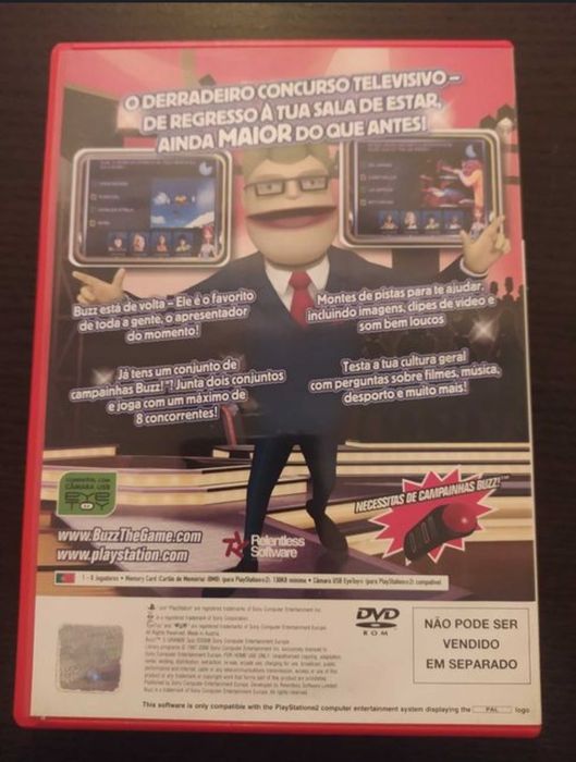Buzz The Big Quiz PAL Playstation 2

CD
Caixa
Manual
EM FALTA AS CAMPA