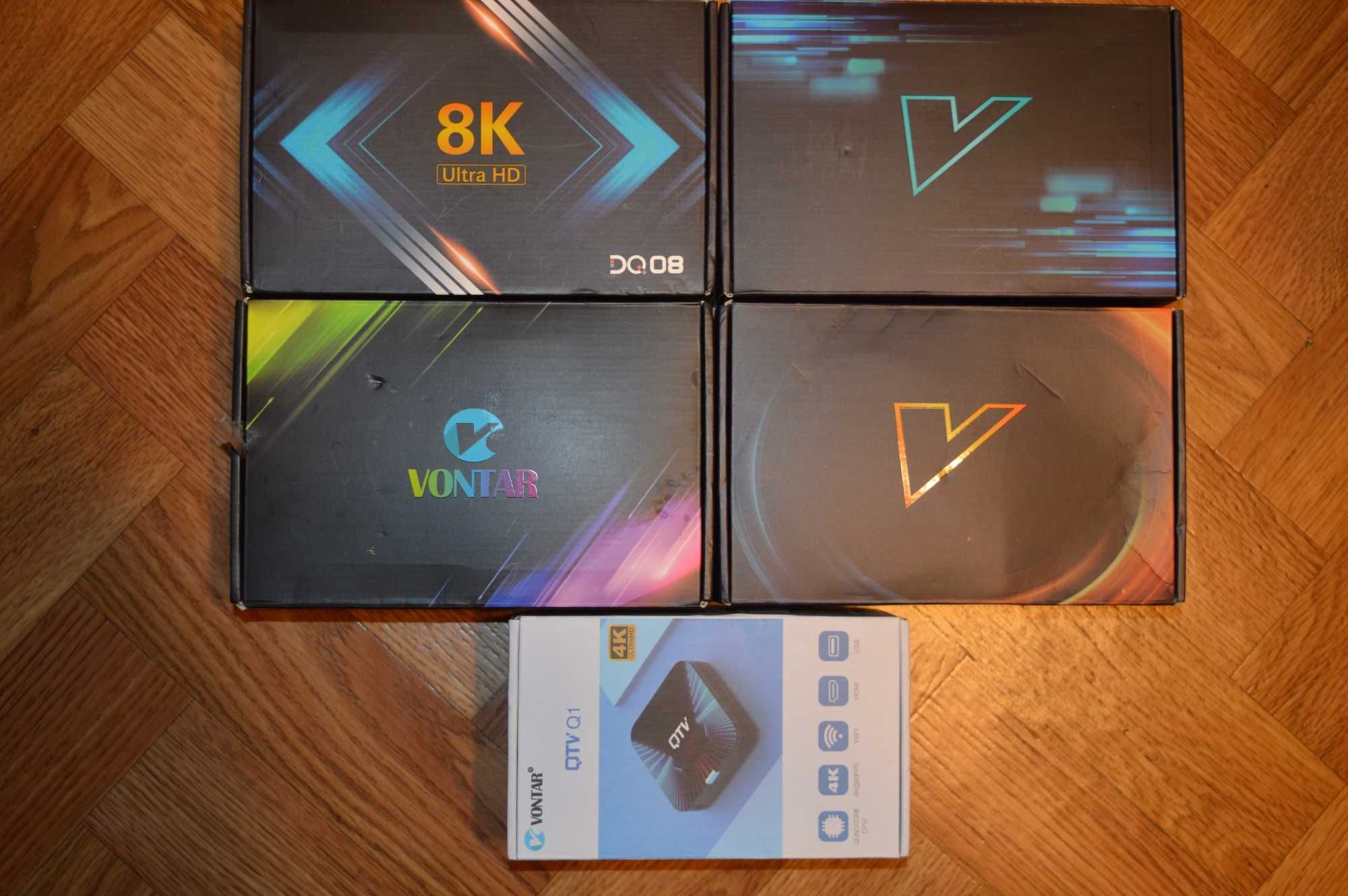 Vontar Q1 tv box установлено все Смарт тв бокс приставка