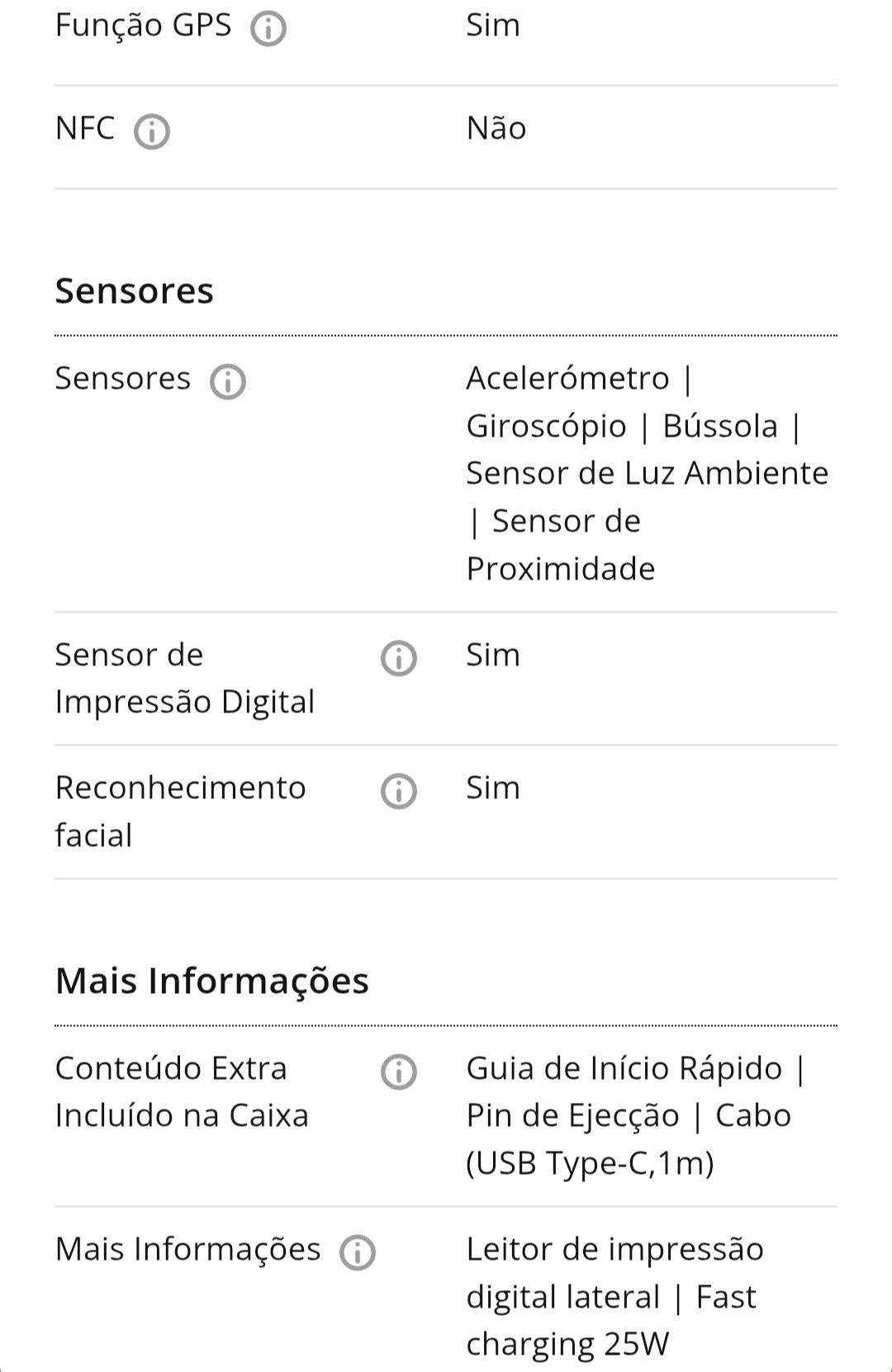 Telemóvel Samsung na caixa por estrear