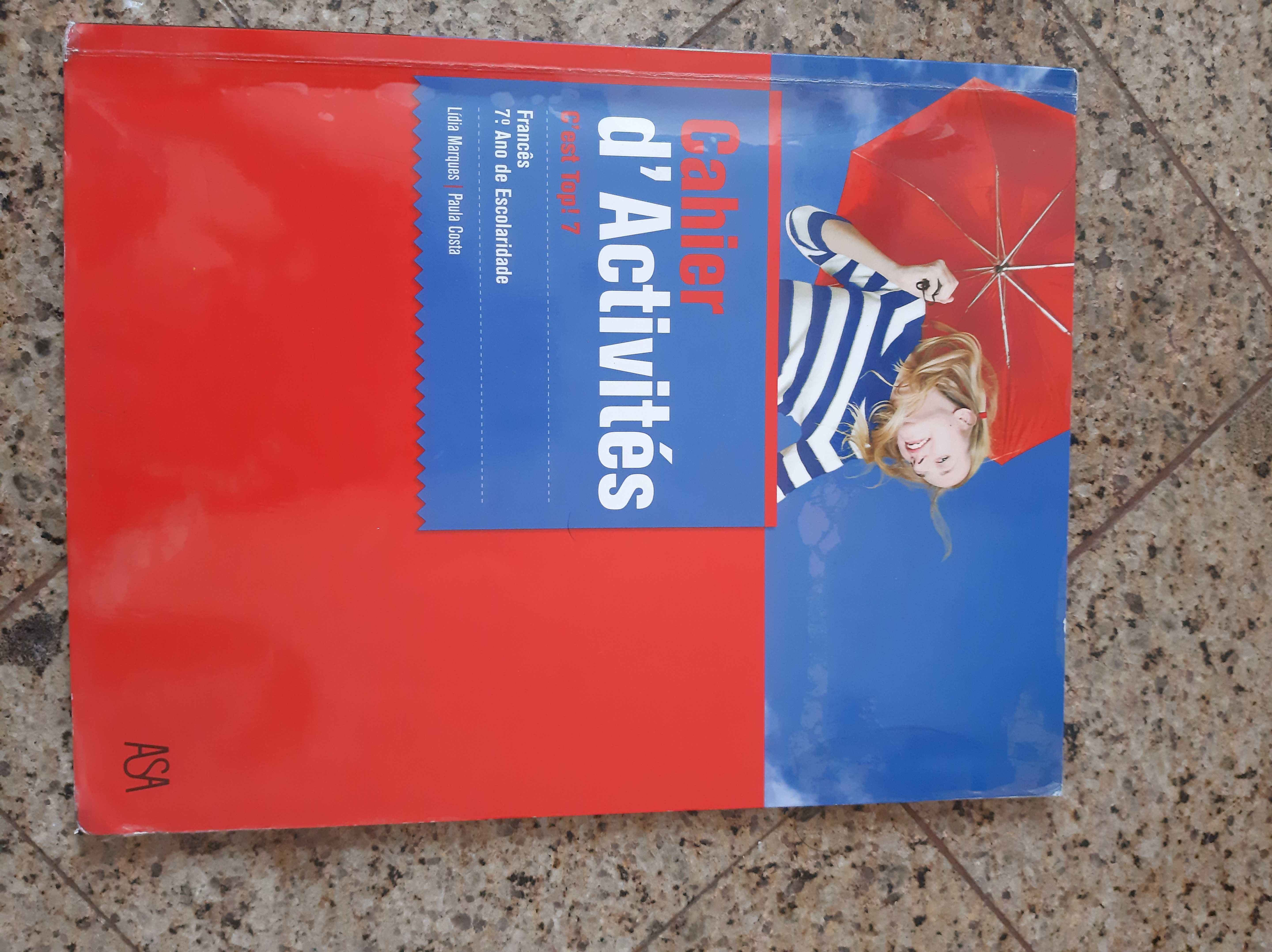 Manuais 7.º Ano, Françês, Educação Moral e Religiosa Católica