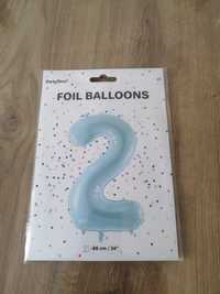 Balon 2 niebieski NOWY długość 86 cm