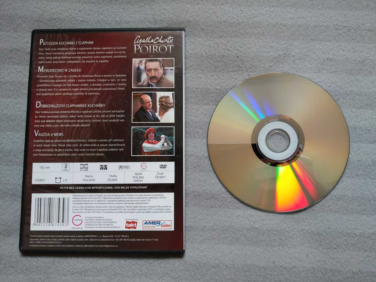 Poirot DVD David Suchet cz 1, Agatha Christie