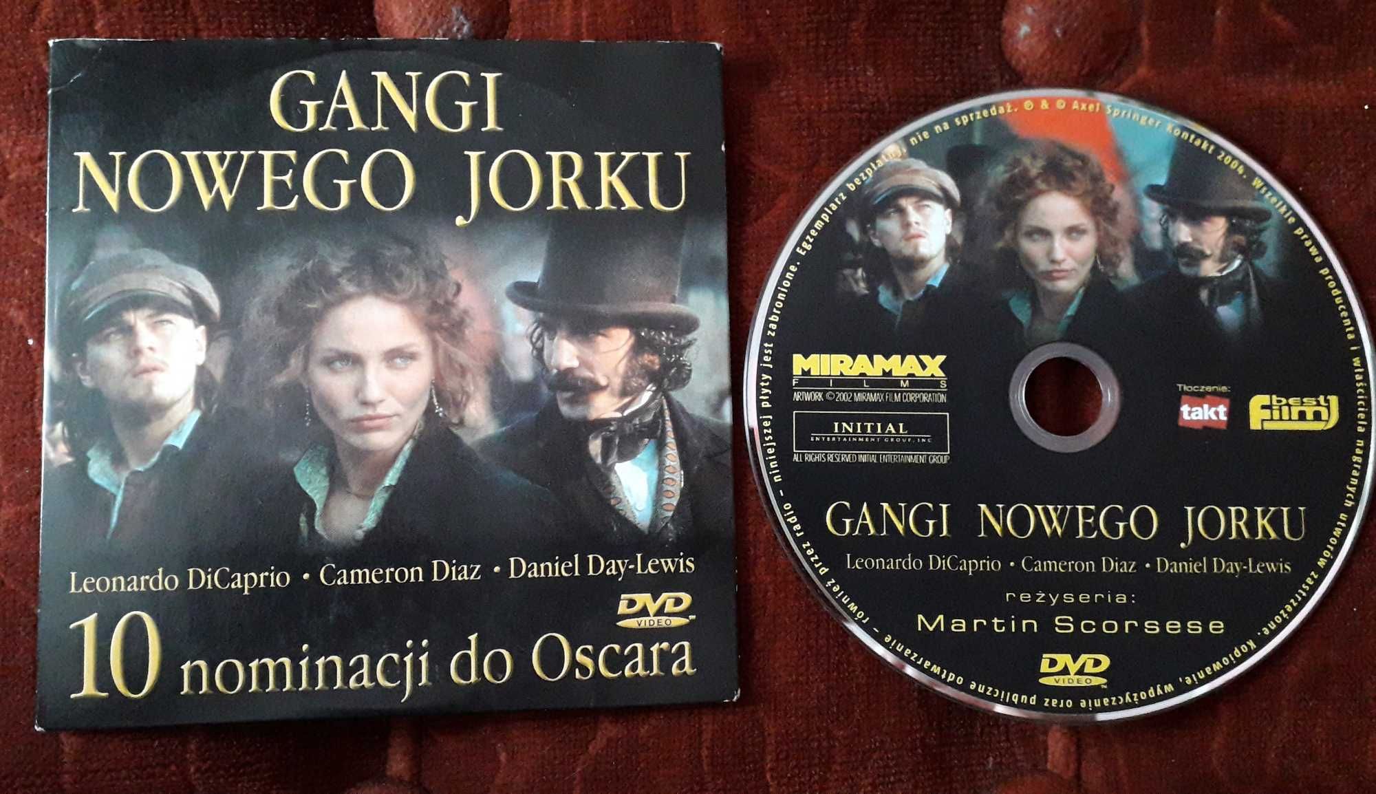 Gangi Nowego Yorku film DVD C.Diaz, L.DiCaprio, D.Day-Lewis