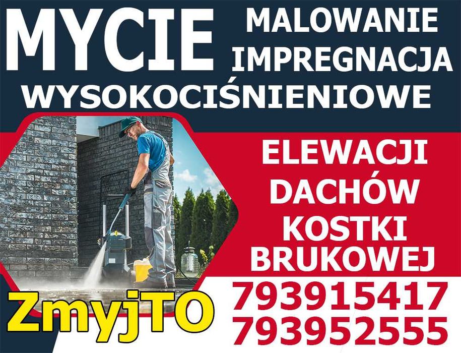 MYCIE / MALOWANIE / IMPREGNACJA - Kostka Brukowa , Dach , Elewacja