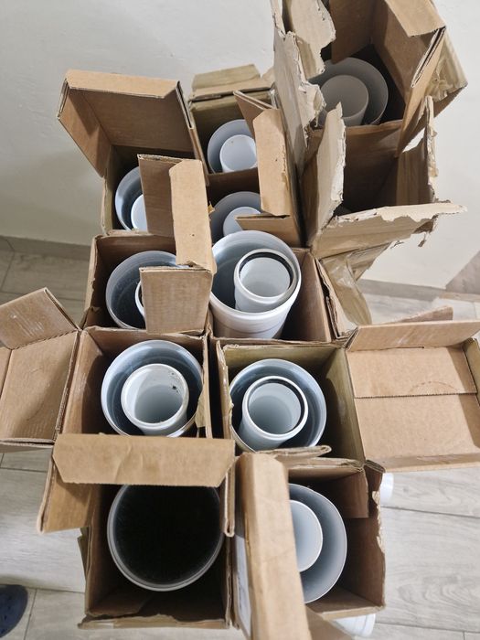 Rura kominowa prosta koncentryczna ppal metrowa plus kolanka