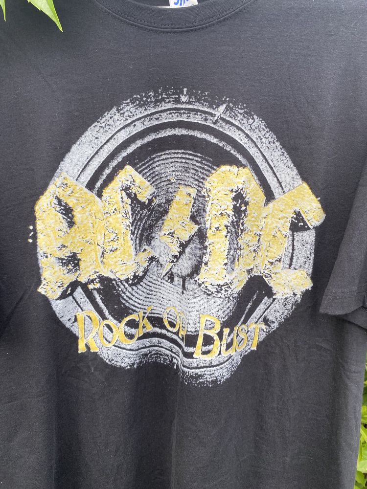 Vintage koszulka AC/DC „Rock or Bust” r.XL/XXL czarny y2k men bdb