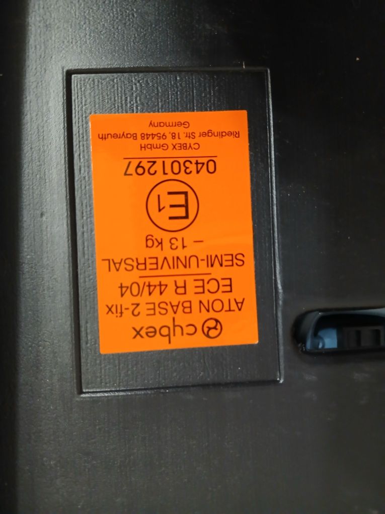 Nosidełko cybex aton 5, baza isofix