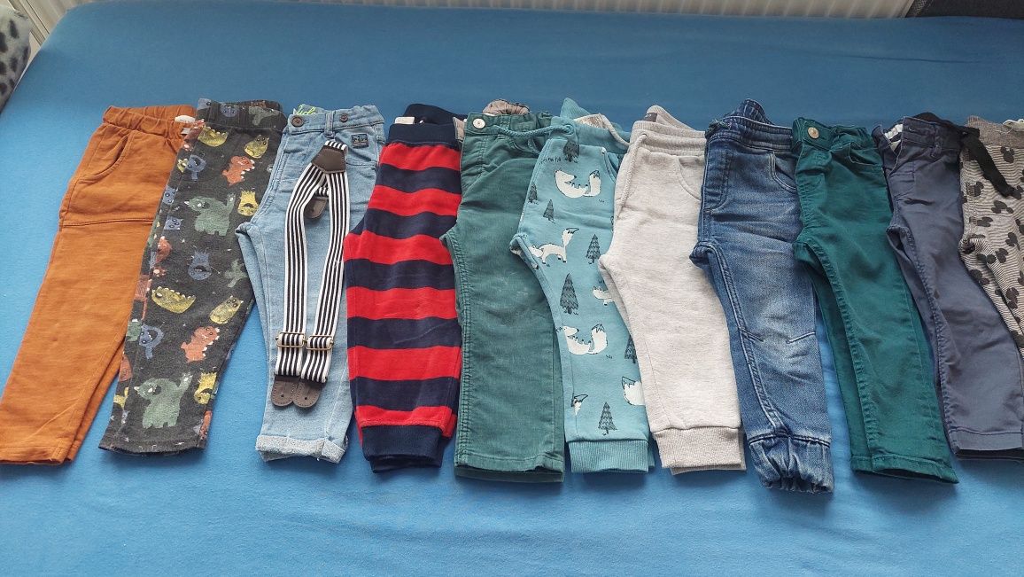 Mega zestaw spodnia dla chłopca 86-92
