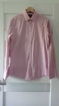 Koszula męska slim Recman 39 różowa