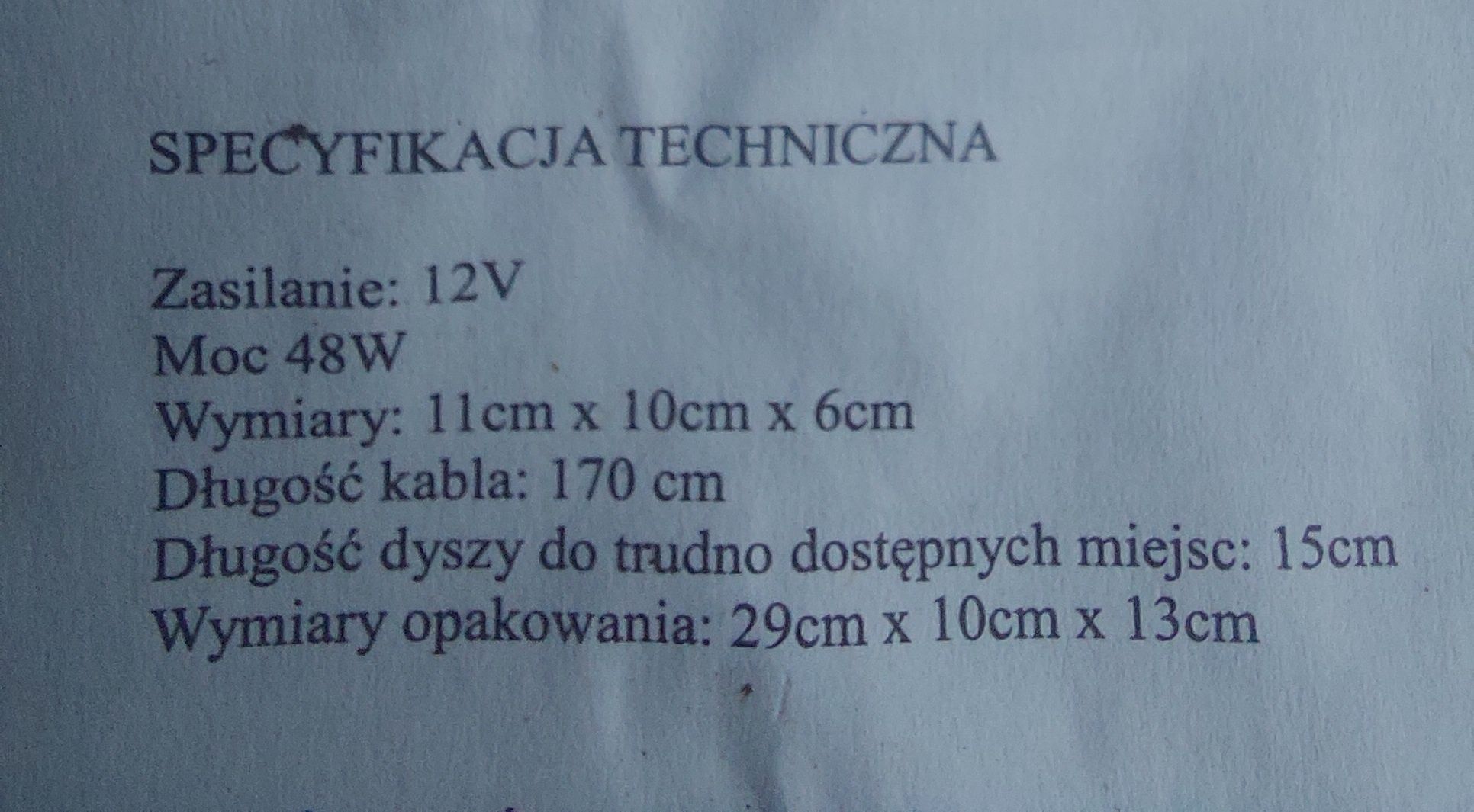 odkurzacz samochodowy