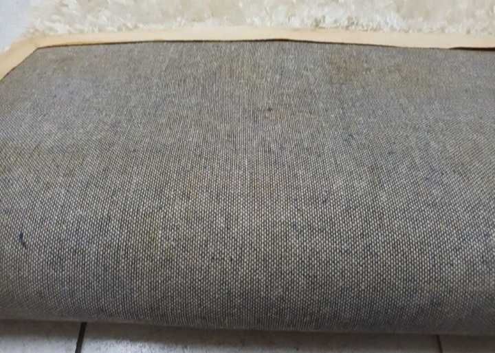 Tapete carpete branco pérola felpudo (1,40mx1,90m)