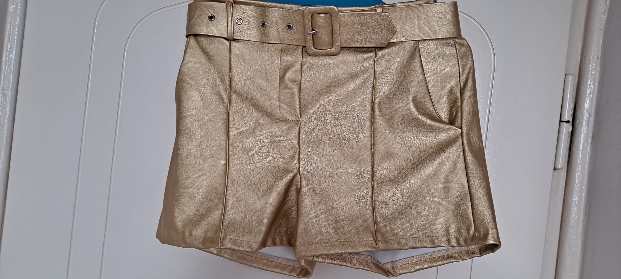 Spodenki skórzane złote L/XL