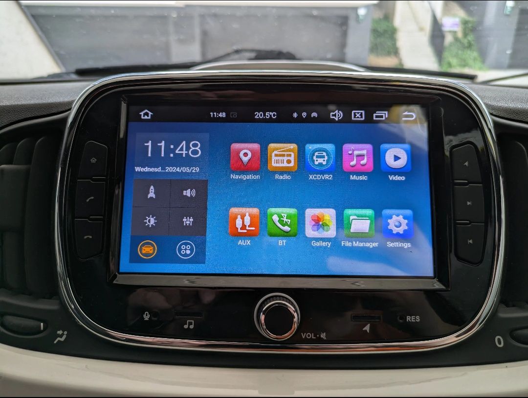 Rádio Fiat 500 4/64GB Android com GPS (Novo)