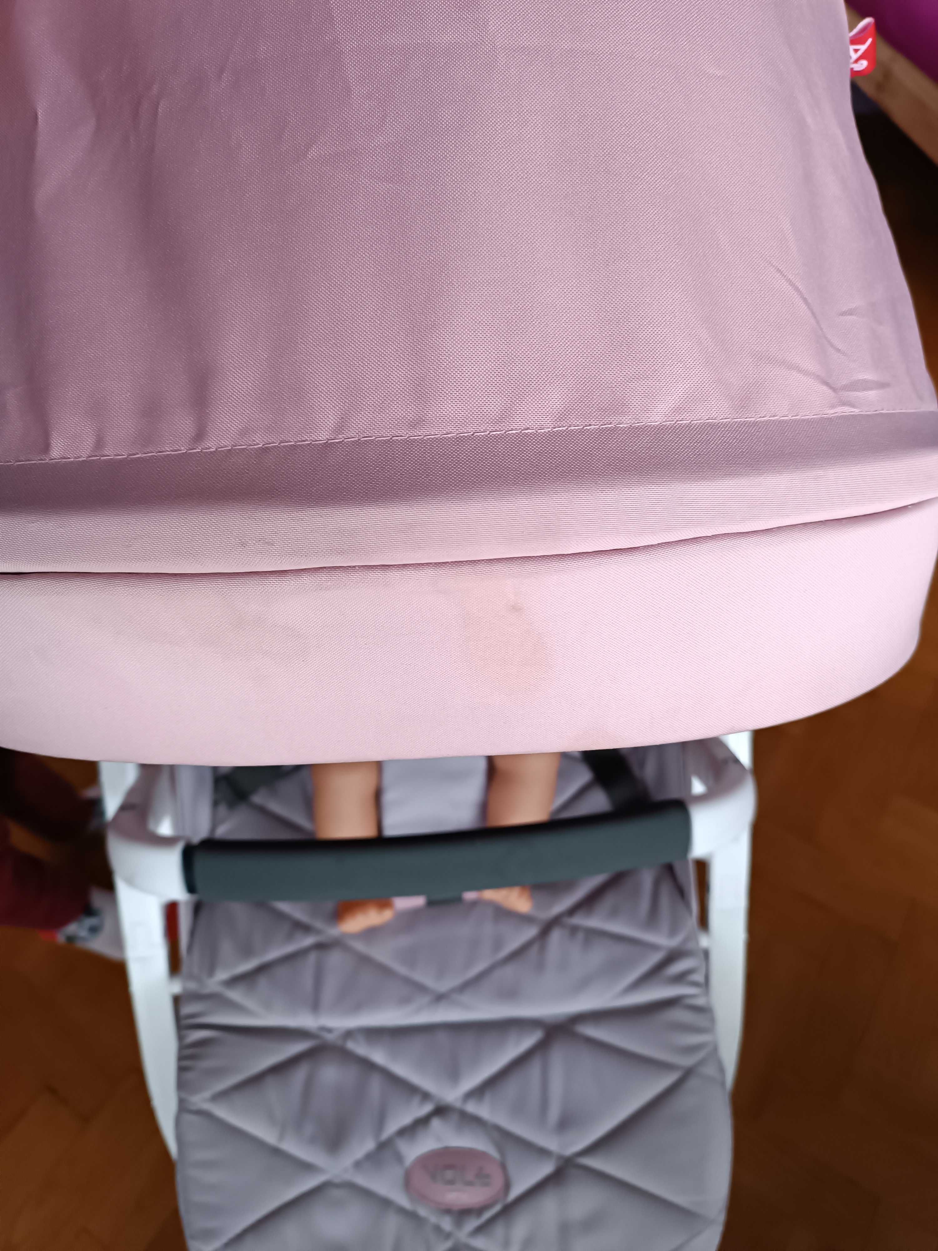 Wózek Spacerowy Euro-Cart VOLT PRO Lekki do 25kg różowy