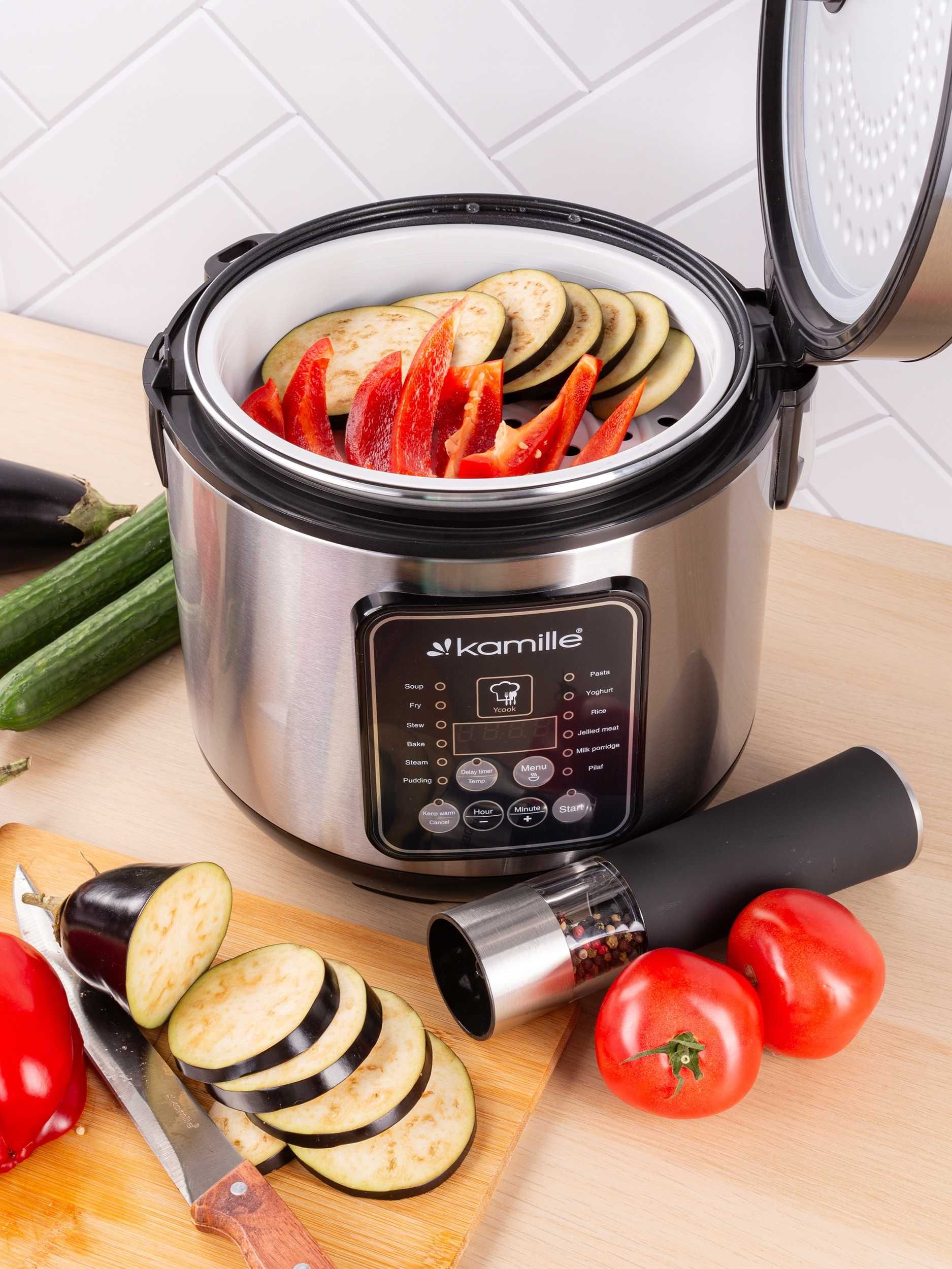 Elektryczny Multicooker Garnek Szybkowar Parowar Z Programami NOWY