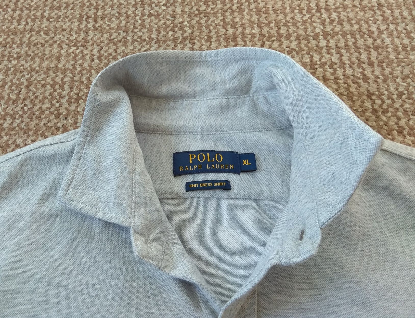 Ralph Lauren Polo XL knit dress shirt рубашка оригинал