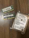 Zestaw części komputerowych – RAM + HDD