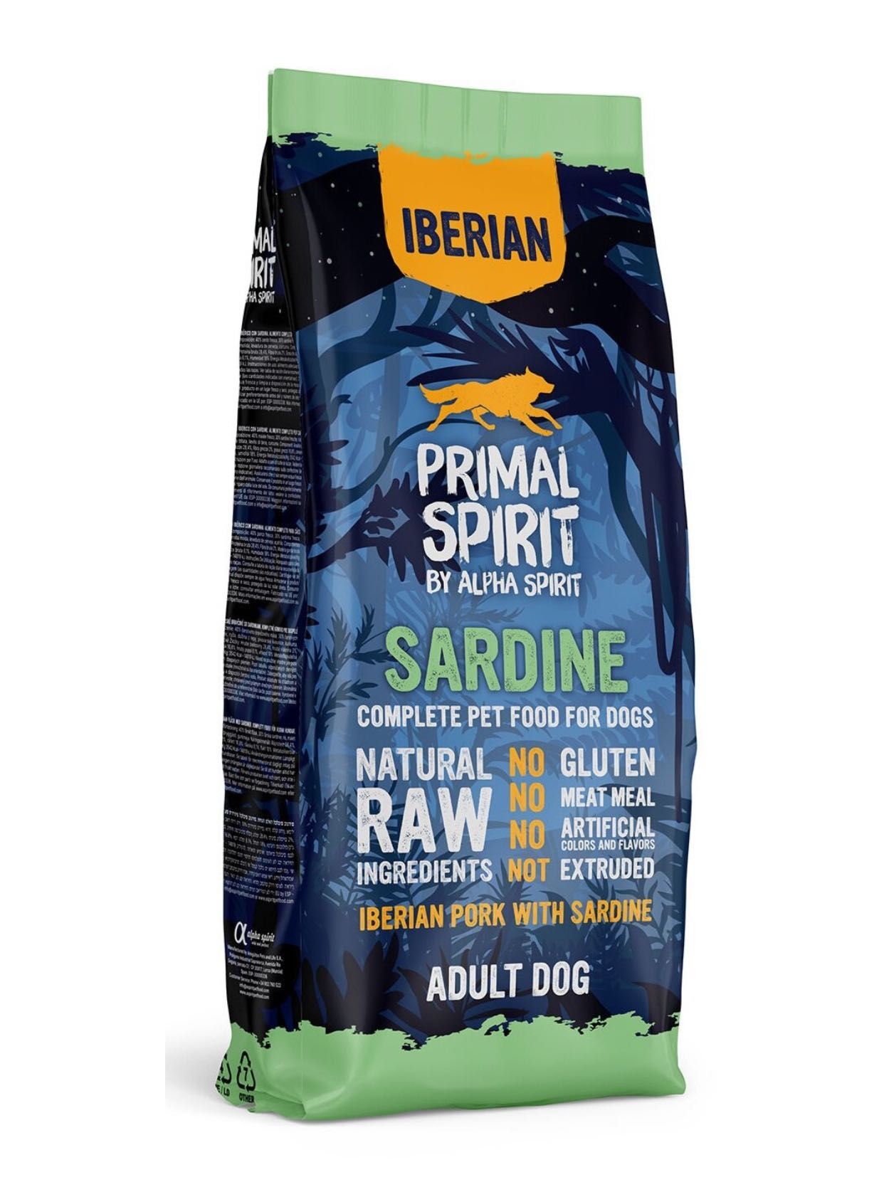 Karma dla psa PRIMAL SPIRIT Iberian Sardine Wieprzowina 12 kg