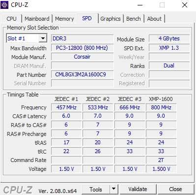 Pamięć RAM DDR3 Corsair Vengeance LP 2x4GB 8GB 1600MHz