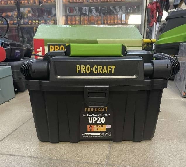 Акумуляторний будівельний пилосос Procraft VP20 (без АКБ та ЗП)