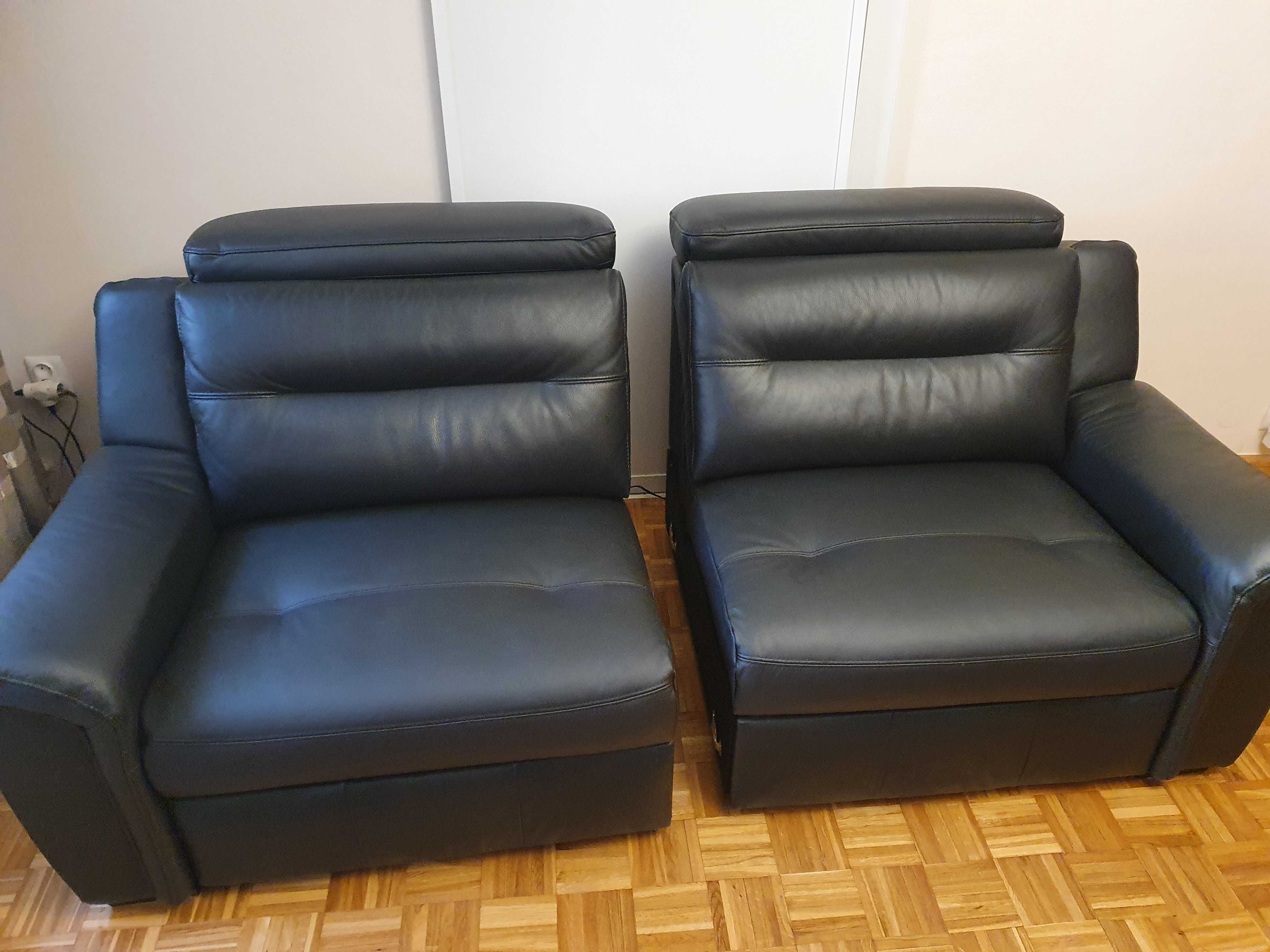 Sofa skórzana SALMO z funkcją relax