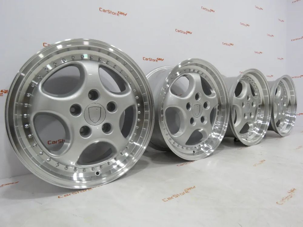 Jantes Porsche 18'' 8 et 50 + 9.5 et 50 5x130 Silver