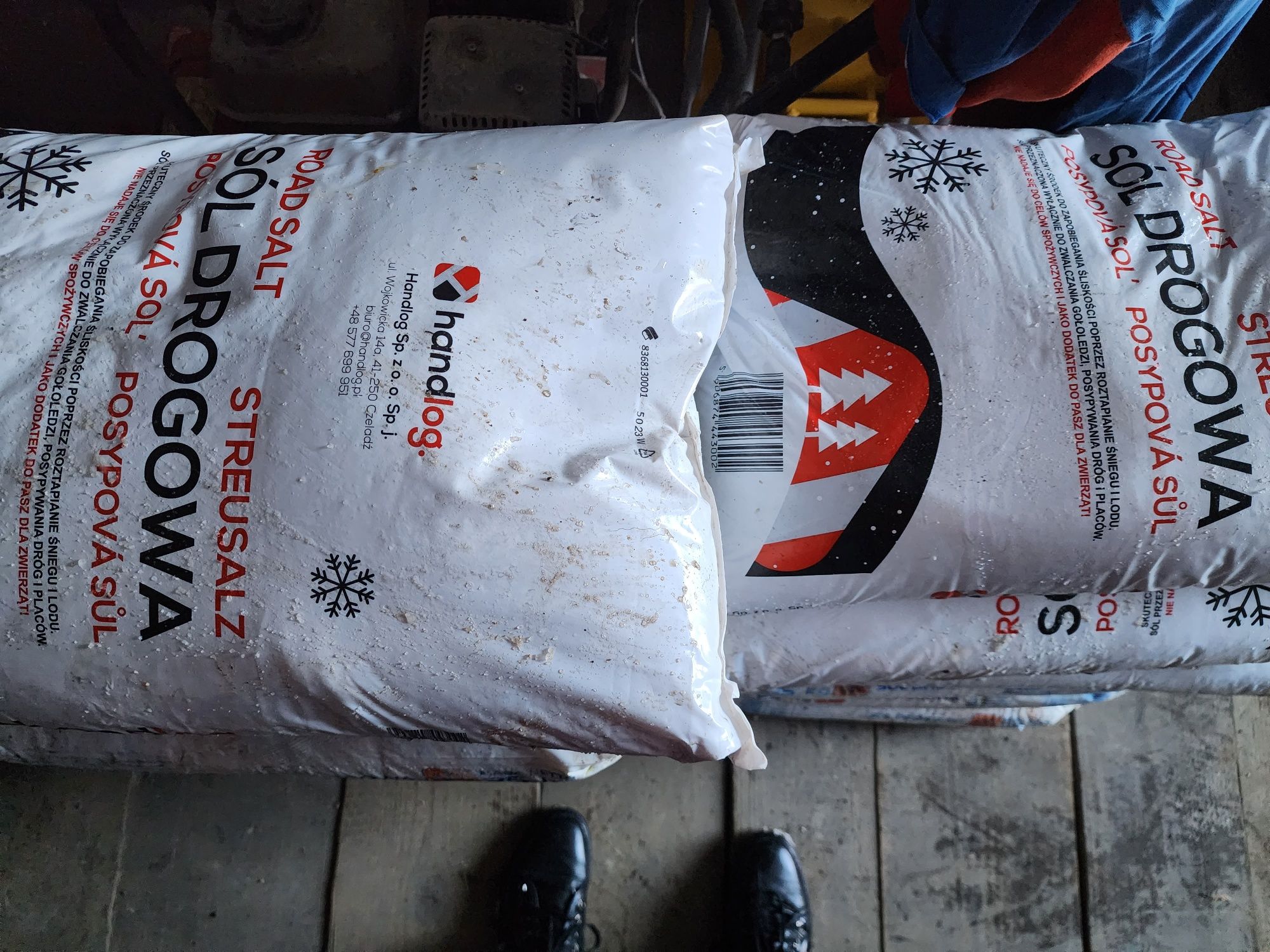 Sôl drogowa w workach po 25 kg