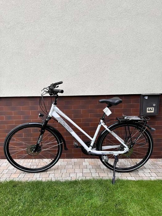 Rower miejski trekkingowy Majdller 28” MASTER 2.0 18” Lady Biały perła